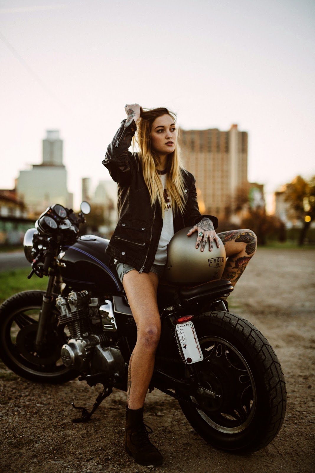 Beautiful girls and bikes in Fort Worth