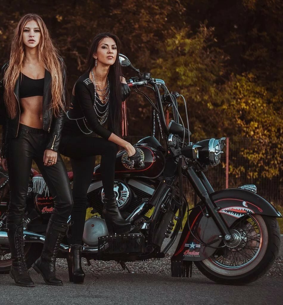 Beautiful girls and bikes in Fort Worth