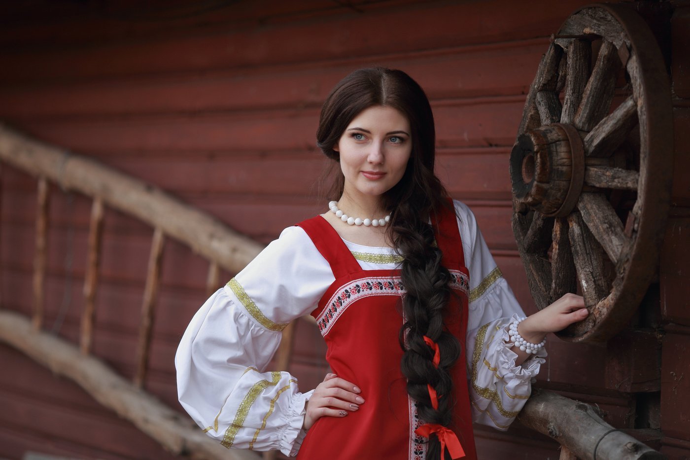 Girls in Slavic costumes in Fort Worth